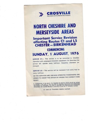 Vintage crosville north - crosville,