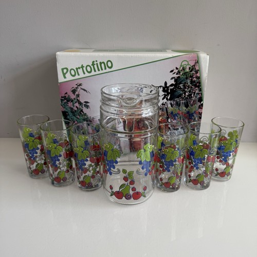Italian water jug 6 - italian, glasses