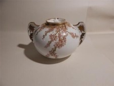 George Jones Crescent China Antique 2 handled large pot with small lid.
