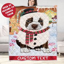 Boston Terrier Quilt Dog
