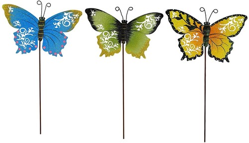 Metal butterfly stakes - metal,