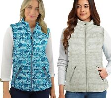 Showerproof Gilet Sleeveless Bodywarmer Quilted Coat Zipped Pockets Ladies