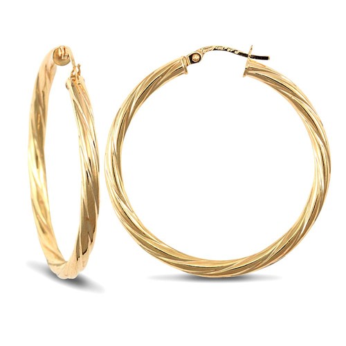 Creole earrings gold silver - earrings,