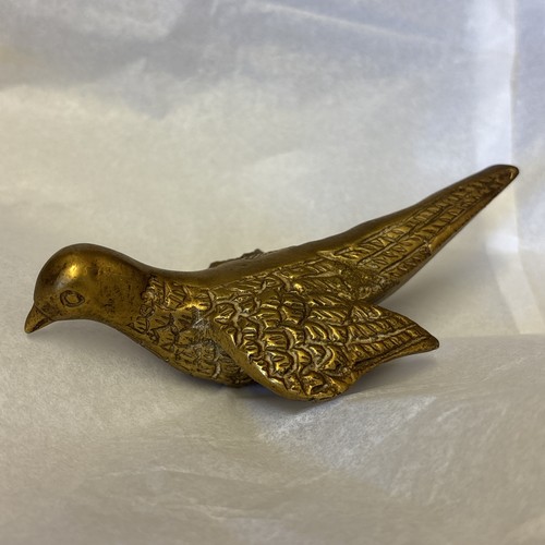Brass lovebirds sculpture - brass,