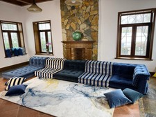 Hand tufted Mah Jong Sofa