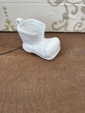 Small Ceramic White Boot