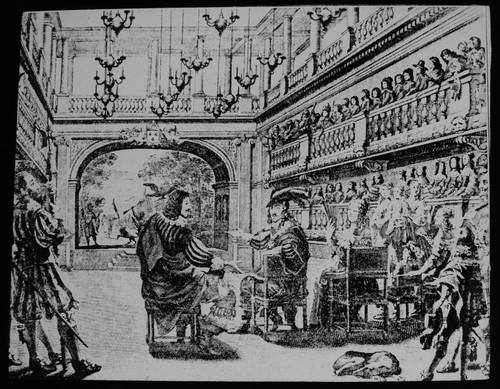 Magic lantern slide louis - magic,