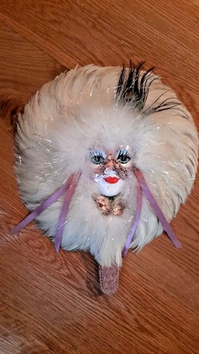 Peacock feather mask ceramic - peacock,