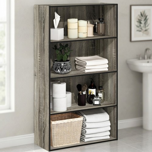 Open shelf bookcase - open, 4-tier
