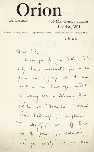 Cecil day lewis autograph - cecil,