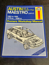 Haynes Manual Austin Maestro  1983 - 1989 INC MG 7 VANDAM PLAS