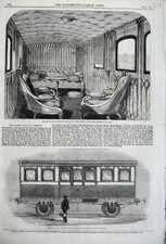 Old Antique Print 1861 Queen