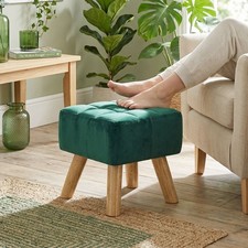 Footstool with wood - footstool, legs