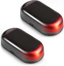 Solar dummy alarm flashing car
