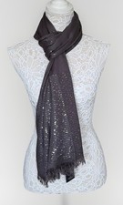 M&S CHARCOAL DARK GREY SCARF