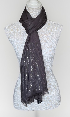 Charcoal dark grey scarf - charcoal,
