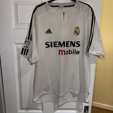 Men’s Real Madrid Home 2003/04 Shirt Beckhams First Season Size XL