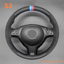 Alcantara Genuine Leather Steering Wheel Cover Wrap for BMW M3 M5 E39 E45 E46