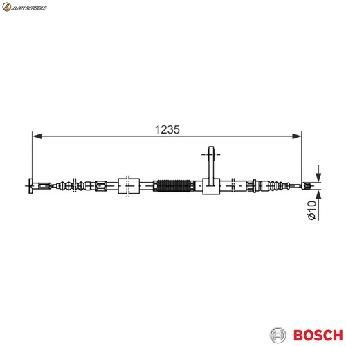 Cable parking brake 987 - cable,