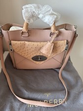Mulberry Pink Calf & Ostrich
