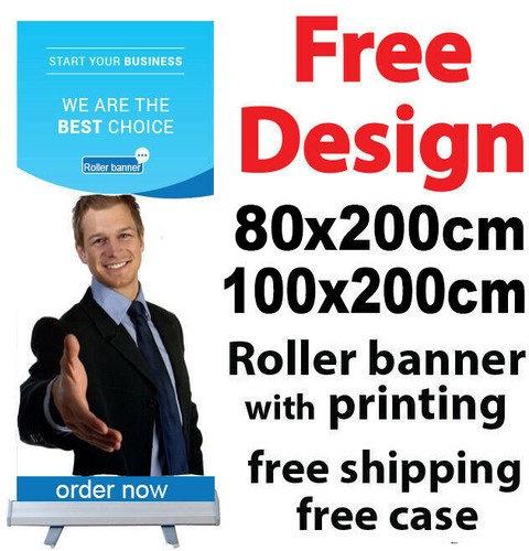 100cm roller banner - 80/100cm, print