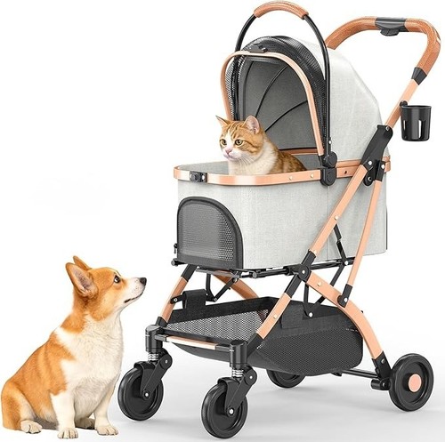 Dog pram foldable pet stroller - pram,