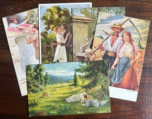 Vintage romance glamour art - vintage,