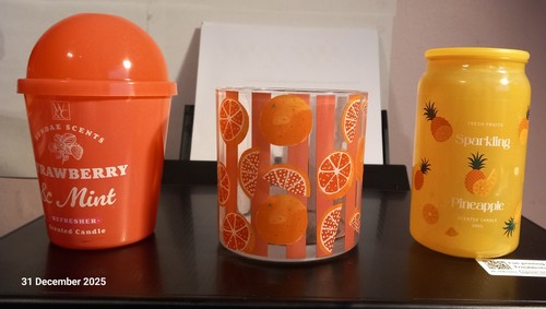 Empty glass candle jars - x,