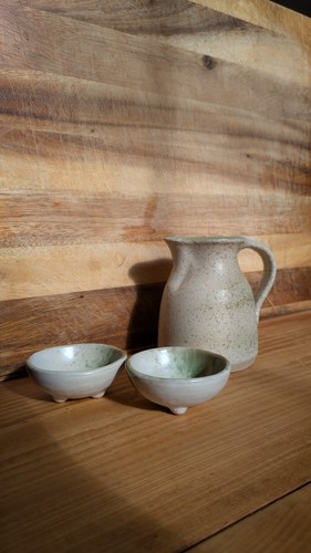 Vintage studio pottery jug and - studio,