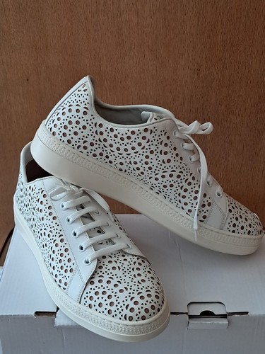 Alaia suzette white sneakers - alaia,