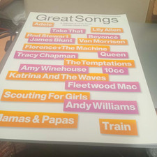 Great Songs Piano, Vocal and Guitar Book 19 hit songs sheet music book