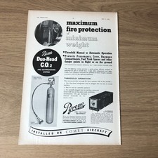 SAIR34 MAGAZINE ADVERT 11X8 PYRENE FIRE FIGHTING EQUIPMENT ON “COMET”