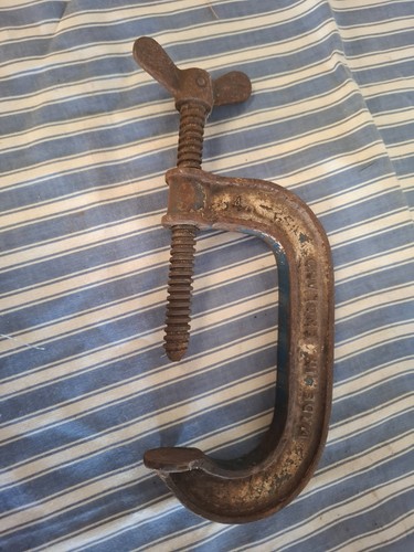 Vintage record g clamp - record,