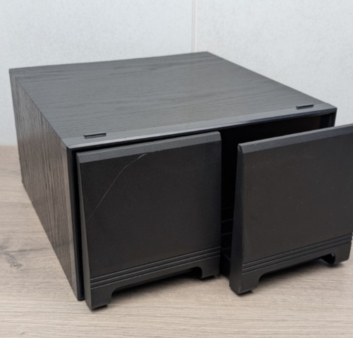 Black ash wood storage - cd, box