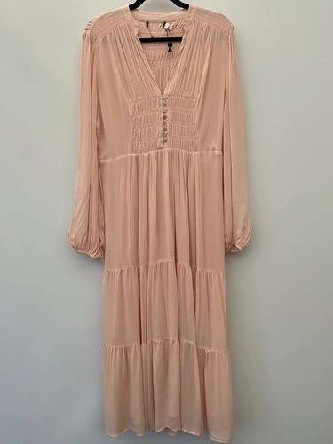 Mint velvet pink boho maxi - boho,