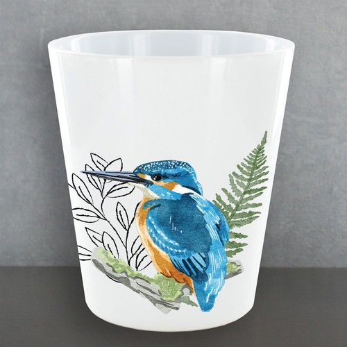 Kingfisher bird garden on - in,