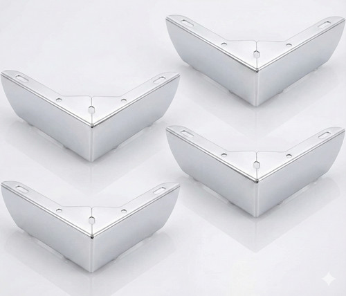 Metal chrome shape corner - metal,