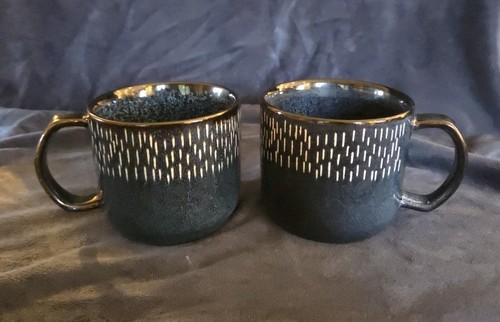 Large pair stoneware navy - large, of