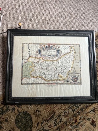 Framed saxton map of - map,