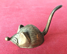 CUTE VINTAGE BRASS MOUSE ORNAMENT FIGURE