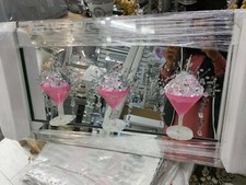 3D Pink Cocktail Glass Liquid