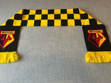 Watford home check scarf with