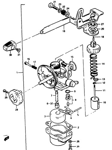 Suzuki genuine stop screw - suzuki,