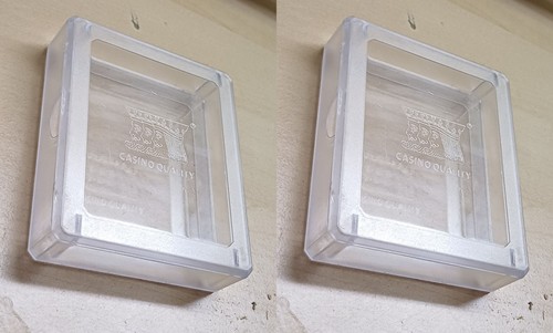 2pcs transparent poker - transparent, size