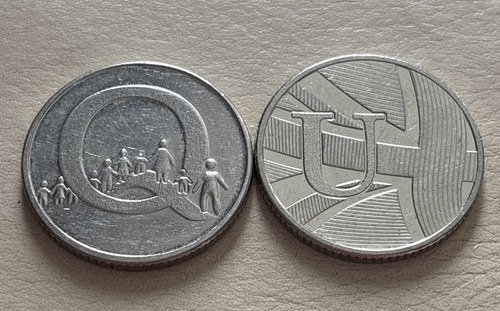 Rare alphabet 10p - alphabet, u