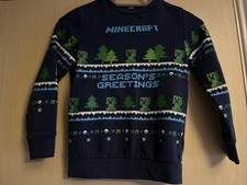 Kids Christmas Jumper Minecraft Age 8-9