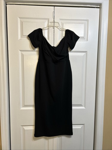 Nwt topshop black bodycon - bodycon, midi