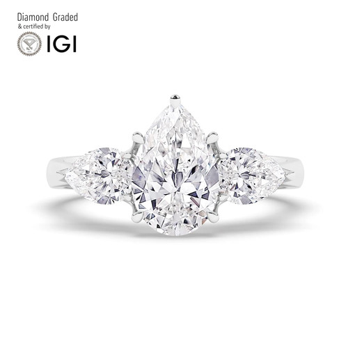 Pear diamond trilogy - trilogy, ring