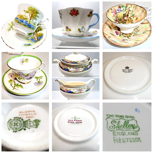 Vintage bone china teacup - vintage,