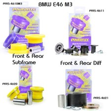 Powerflex Rear Subframe & Rear Diff Bushes Kit for BMW E46 M3 [7 Bushes]